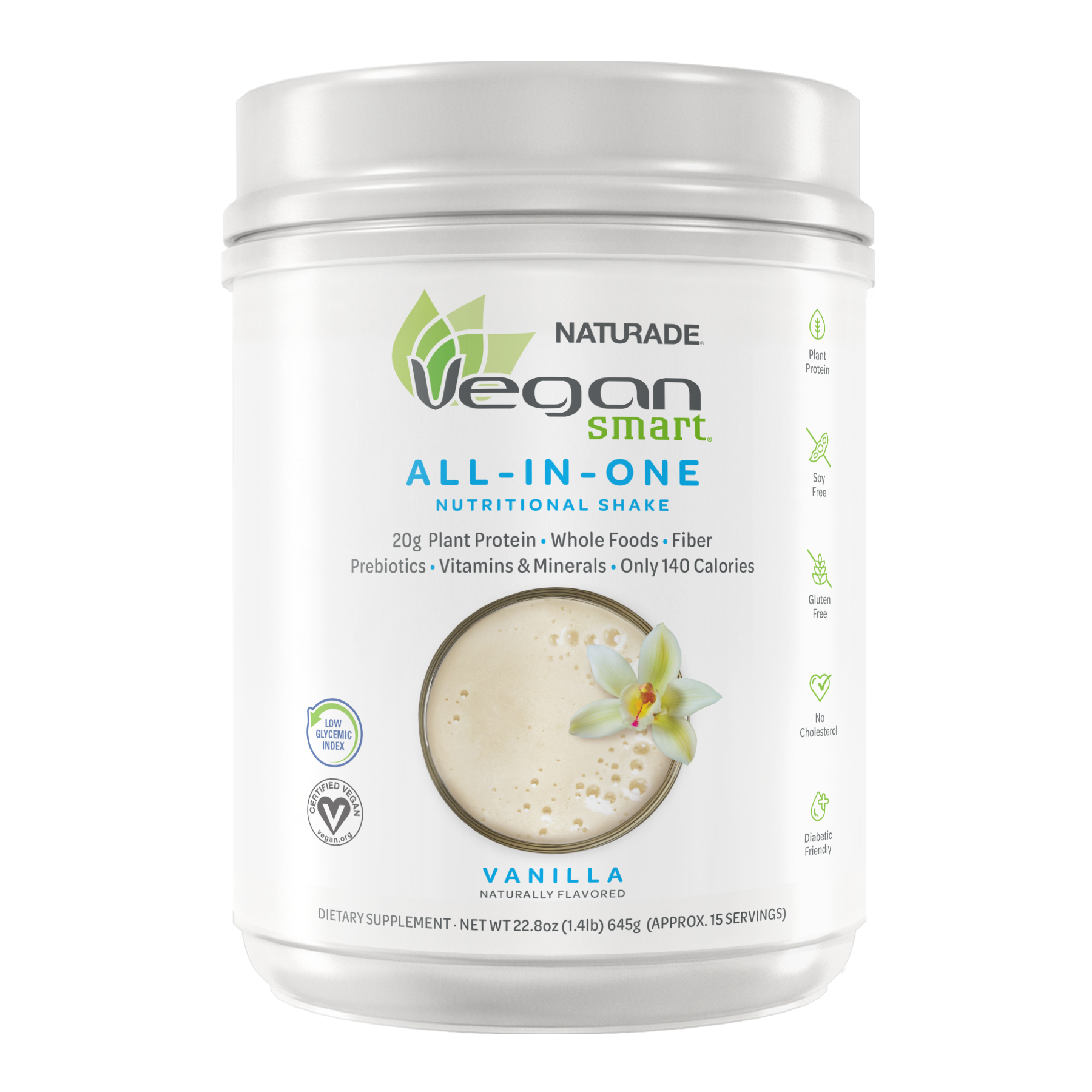 VeganSmart All-In-One Nutritional Shake - Vanilla (15 Servings