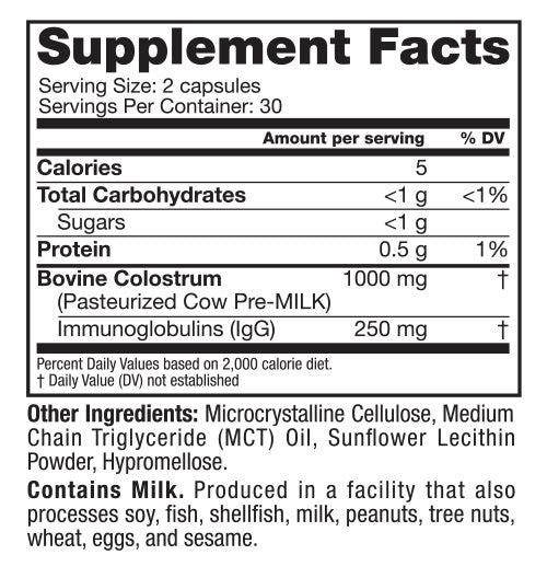 Colostrum Plus Capsules (60 Count)