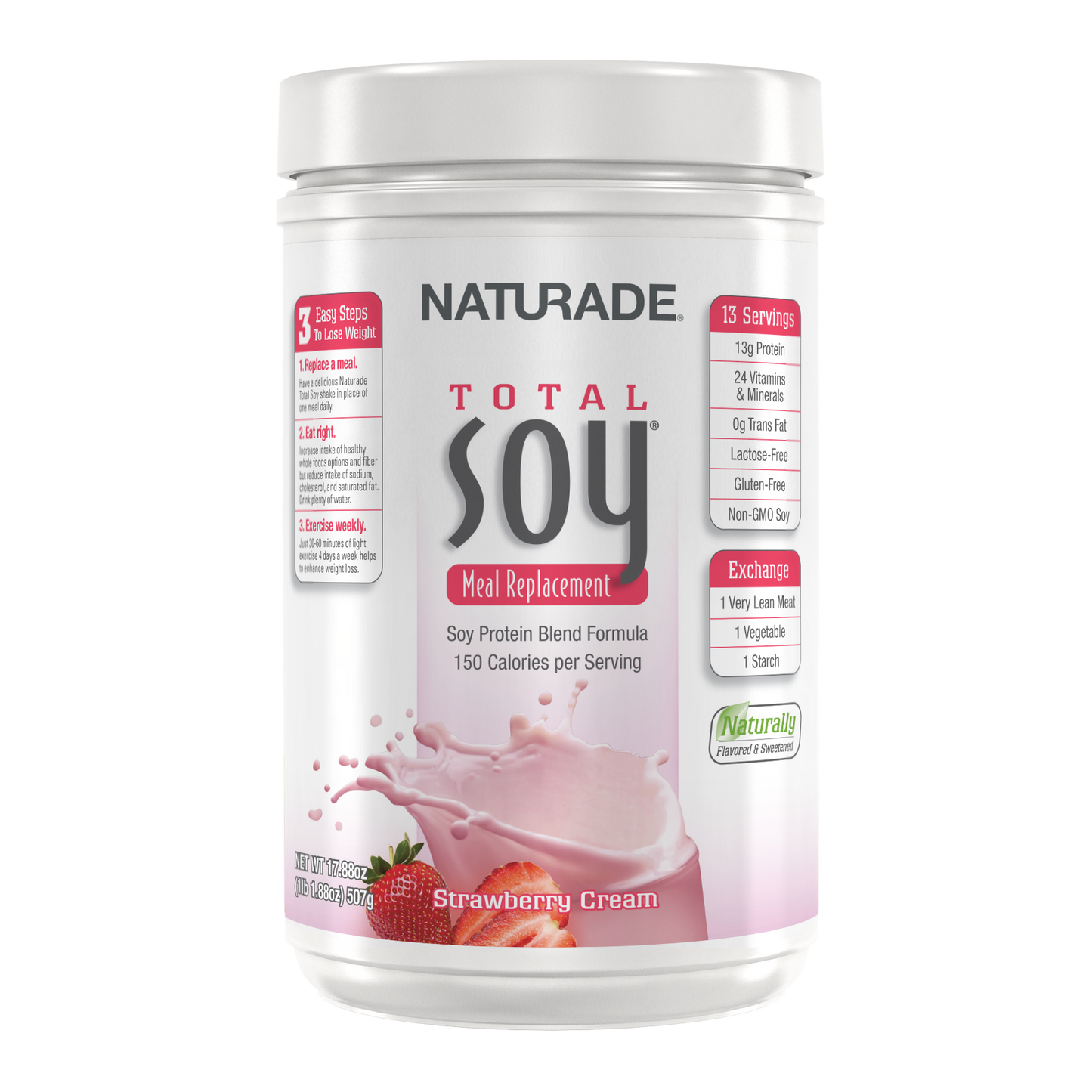 Total Soy All Natural Meal Replacement - Strawberry Cream (13 Servings)