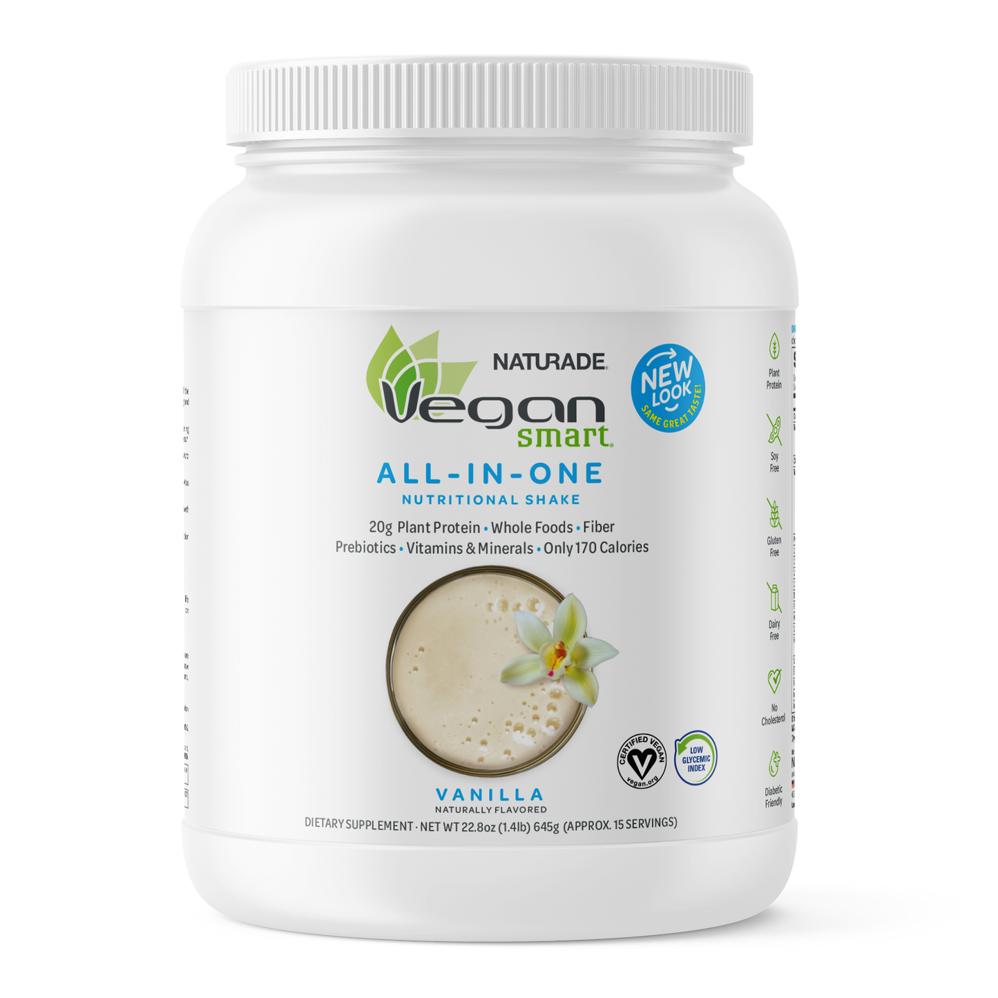 VeganSmart All-In-One Nutritional Shake - Vanilla (15 Servings)