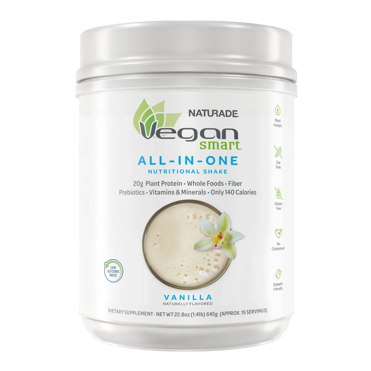 VeganSmart All-In-One Nutritional Shake - Vanilla (15 Servings)