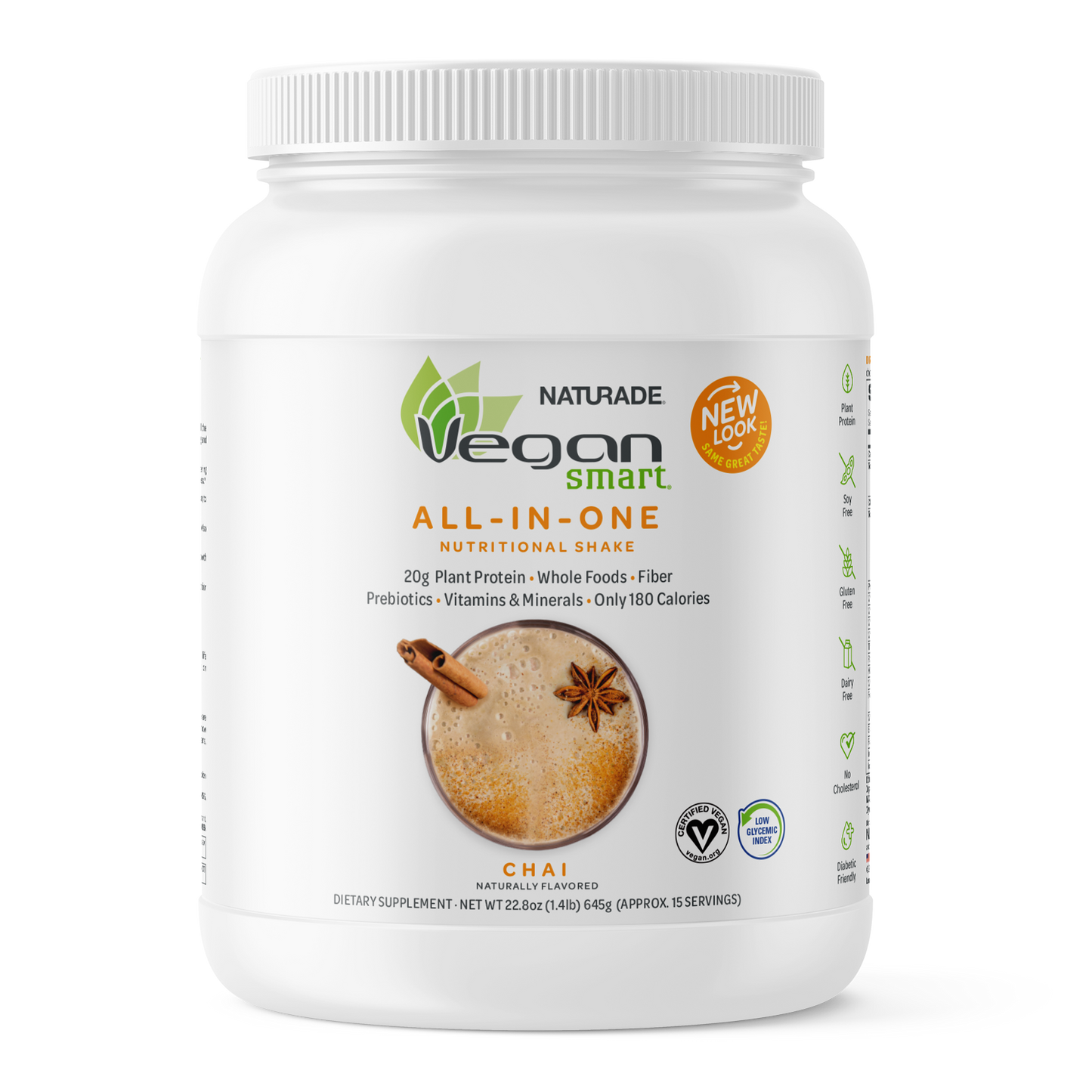 VeganSmart All-In-One Nutritional Shake - Chai (15 Servings)