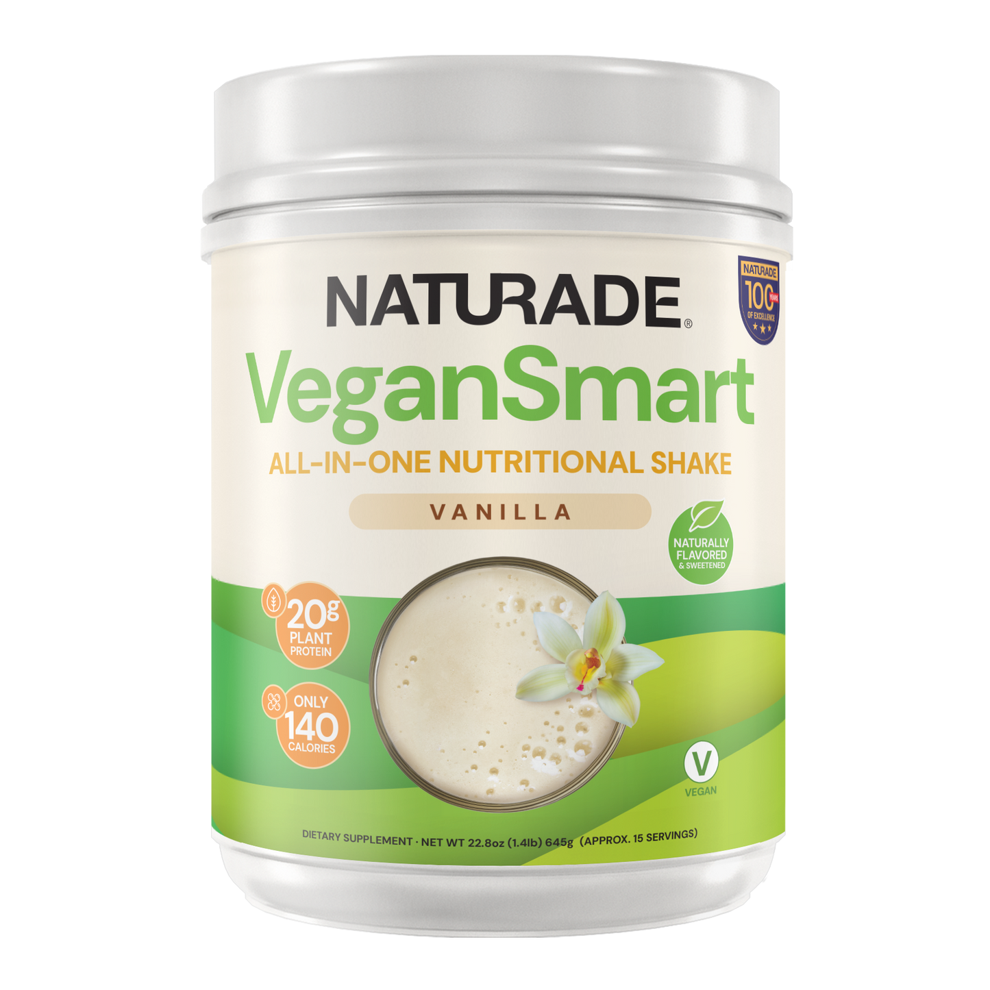 VeganSmart All-In-One Nutritional Shake - Vanilla (15 Servings)