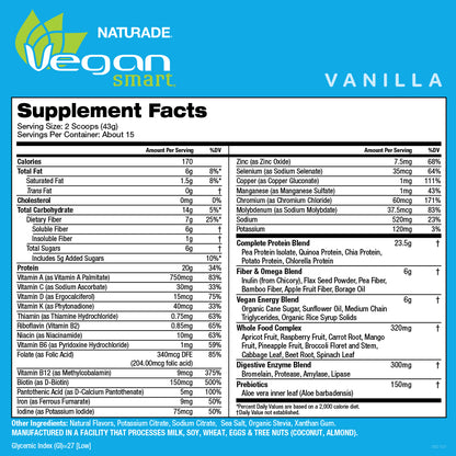 VeganSmart All-In-One Nutritional Shake - Vanilla (15 Servings)