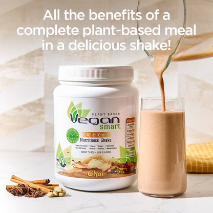 VeganSmart All-In-One Nutritional Shake - Chai (15 Servings)