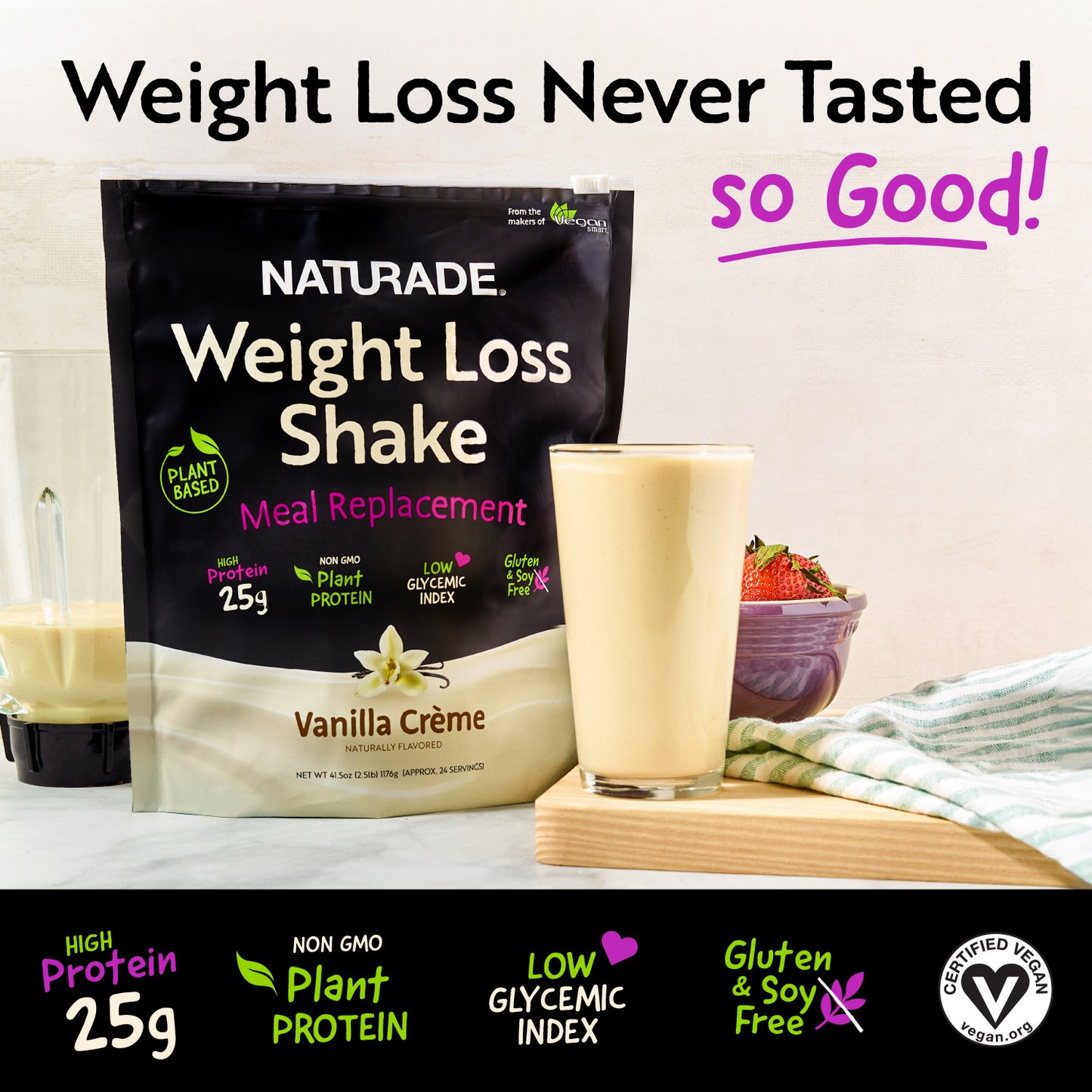 Weight Loss Shake Meal Replacement - Vanilla Créme (Single Serve)