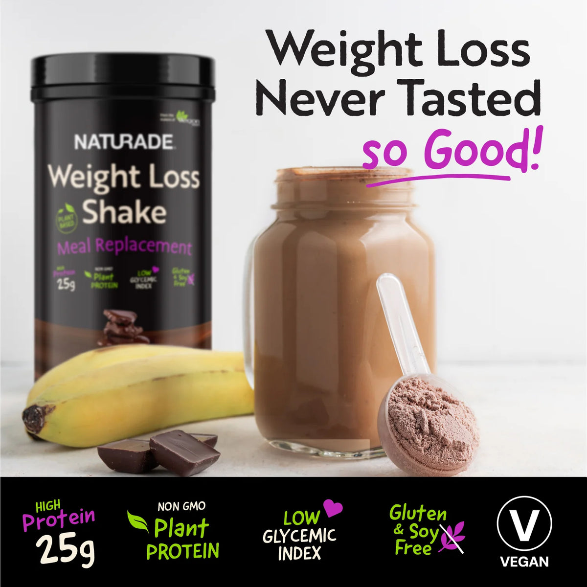 Weight Loss Shake Meal Replacement - Chocolate Fudge (Single Serve)