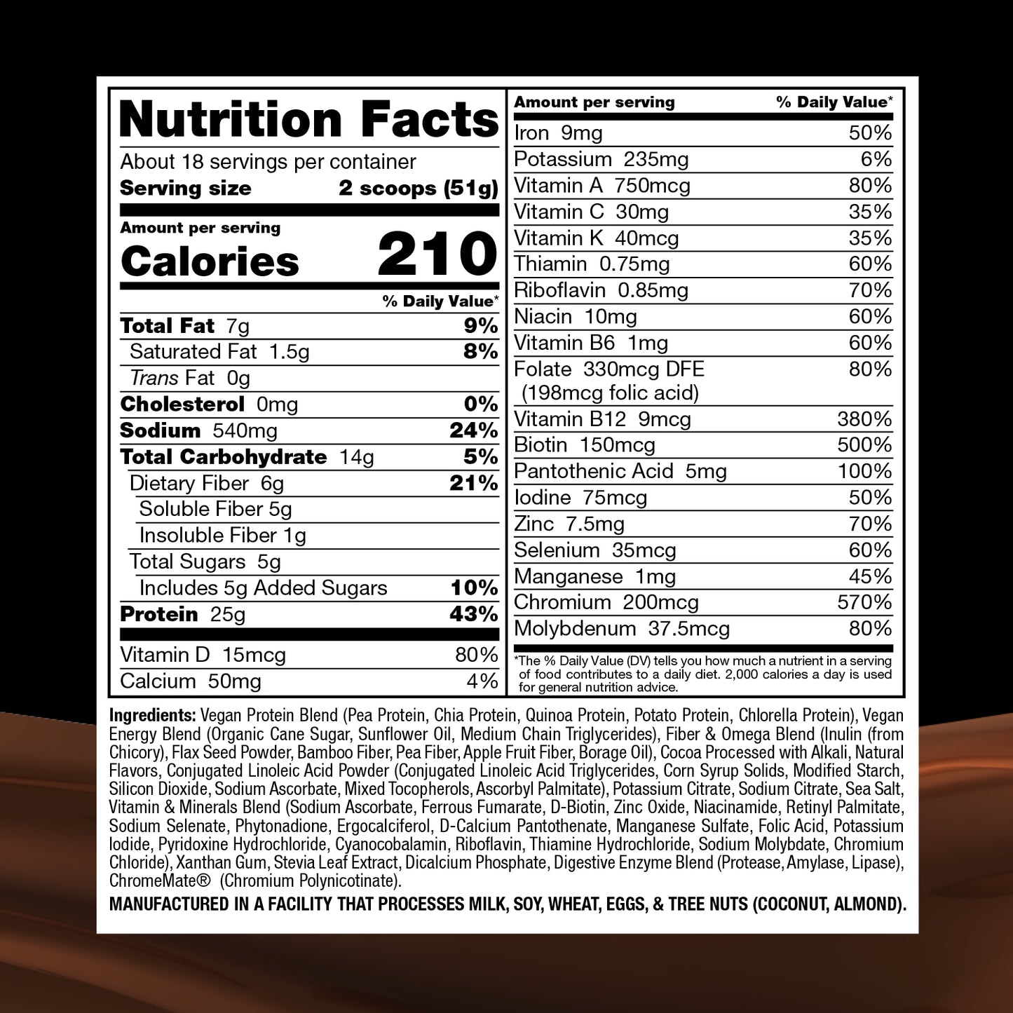 Weight Loss Shake Meal Replacement - Chocolate Fudge (18 Servings)